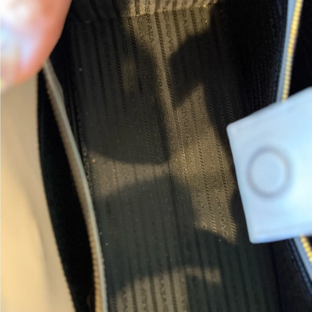 Prada Gray Leather Tote Bag - Picture 4 of 7